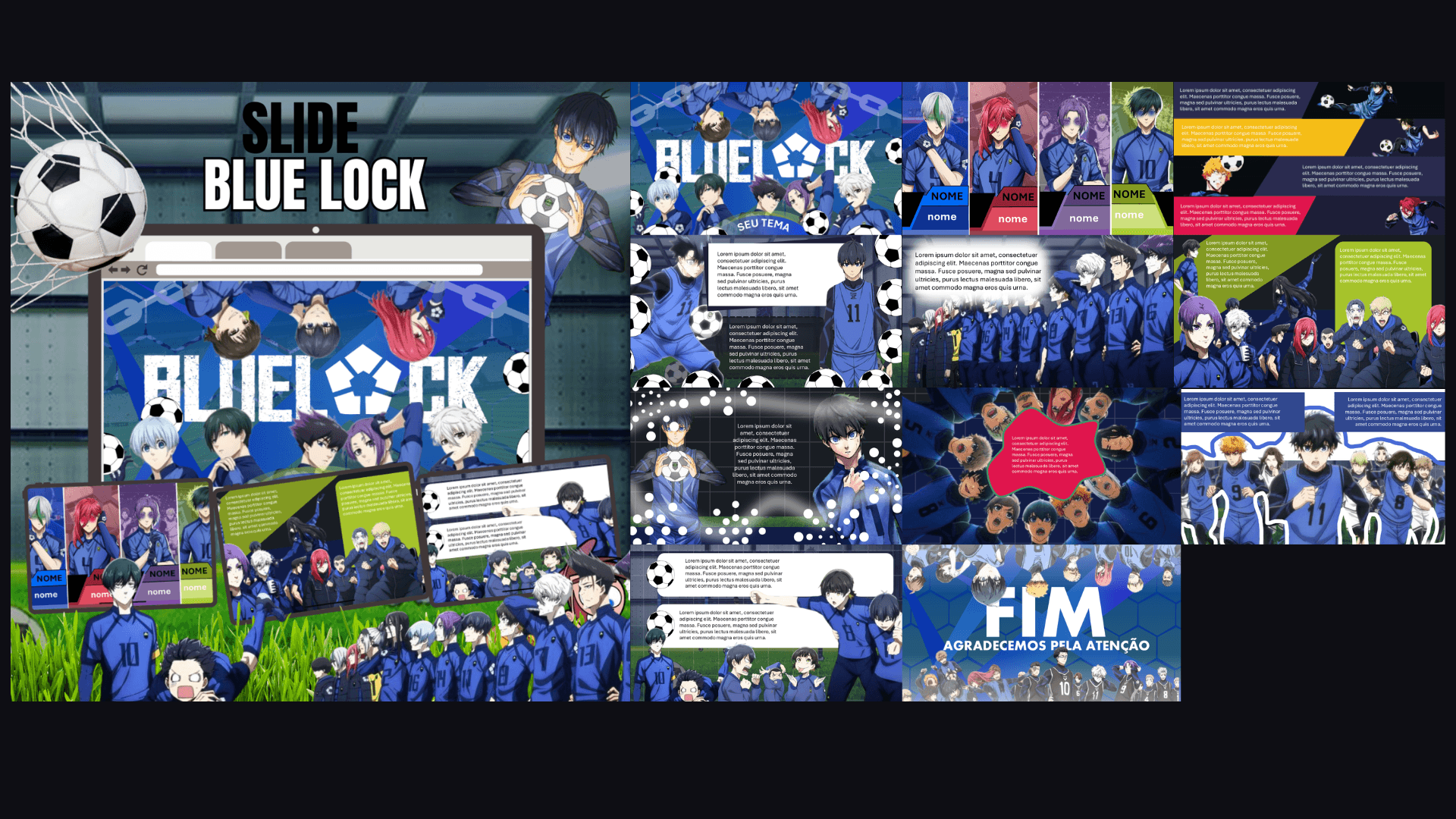 SLIDE BLUE LOCK 