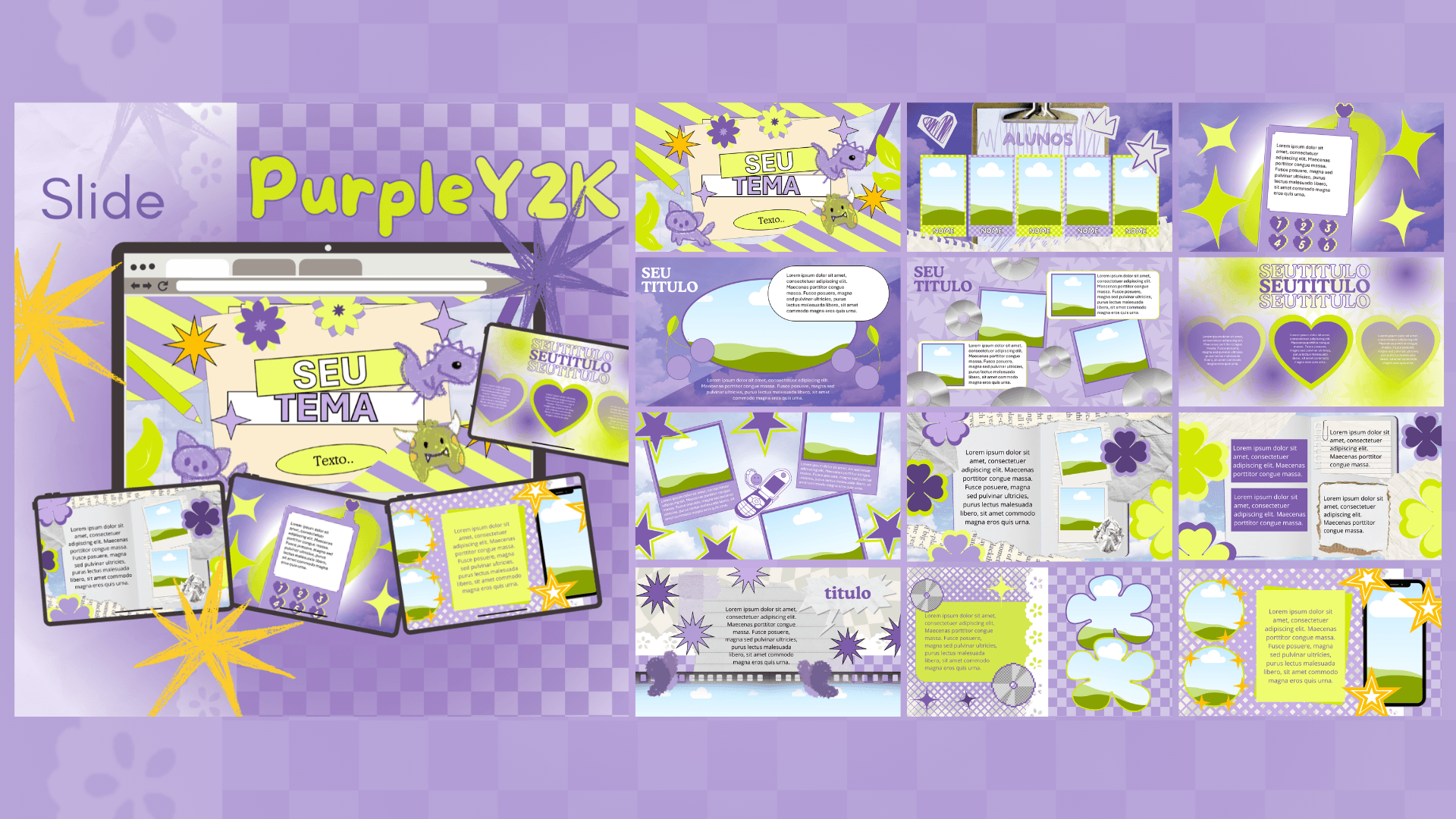 SLIDE PURPLE Y2K