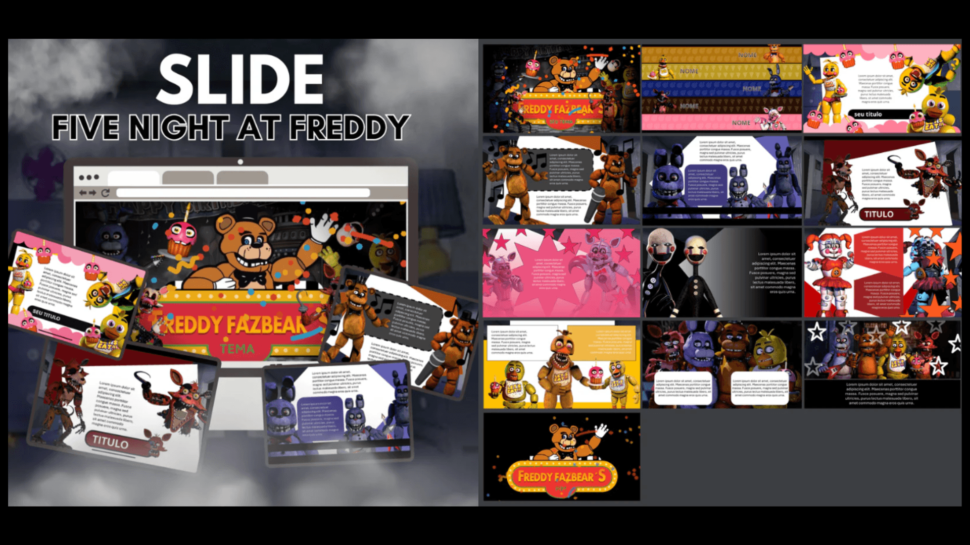 SLIDE FIVE NIGHT AT FREDDY 