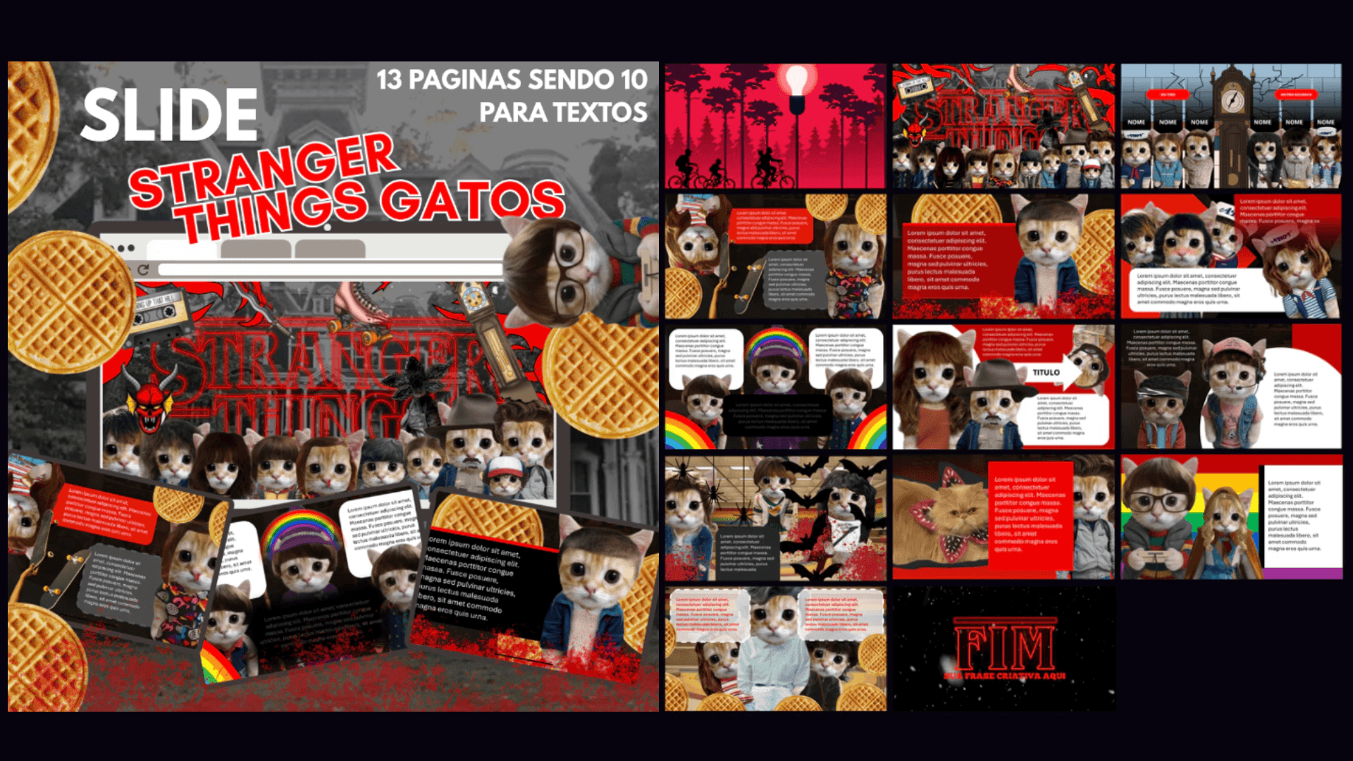 SLIDE STRANGER THINGS GATOS